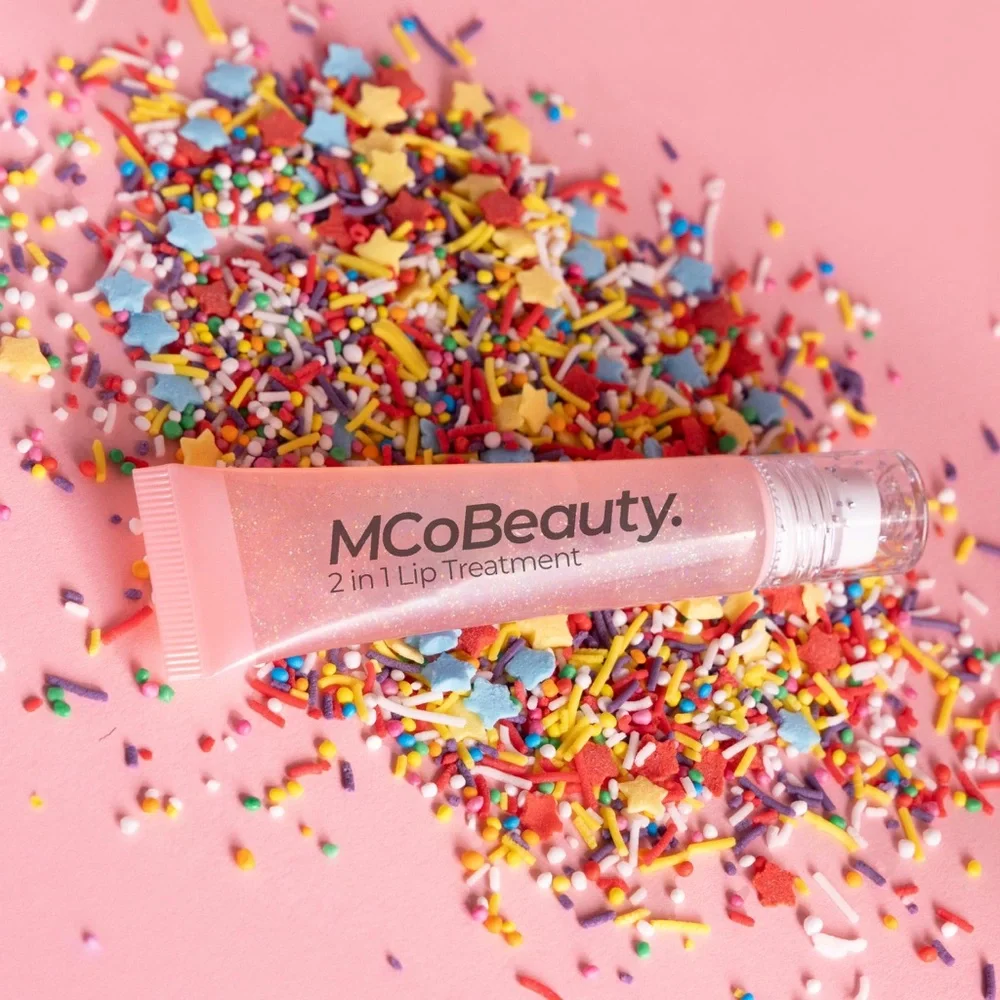 2-in-1 Glow & Treat Lip Oil, Birthday Edition, Hydrating Tint for Luscious Lips